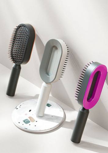 Self-Cleaning 3D Air Cushion Hair Brush โ Tangle-Free, Gentle & Healthy Hair Care