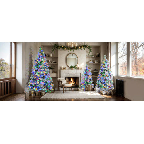 Luxury Pre-Lit Christmas Tree with Pine Cones & LED Lights – 6FT / 1.8M Holiday Centerpiece