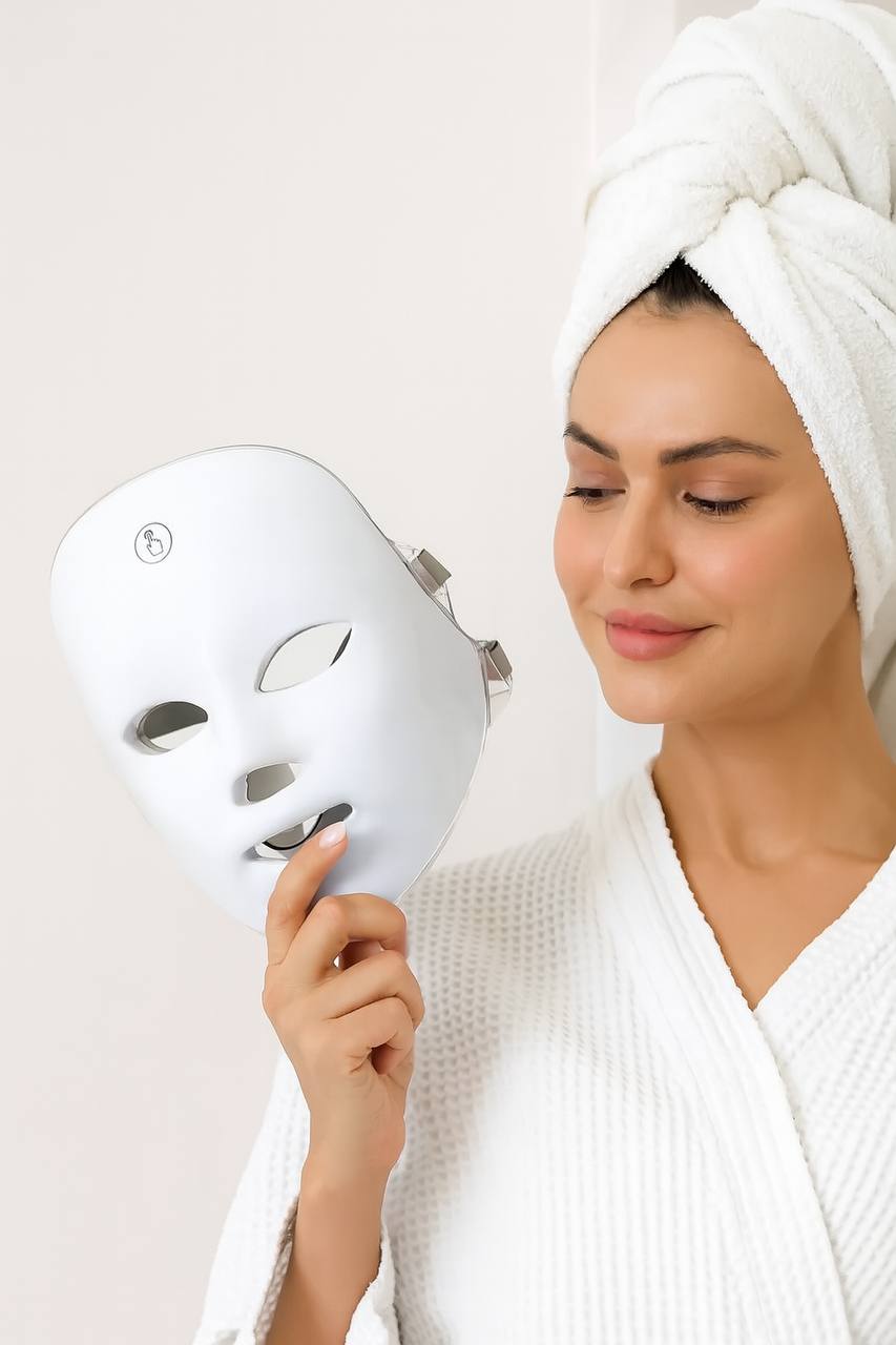 7-in-1 LED Red Light Therapy Mask – Portable & Rechargeable Skincare Solution