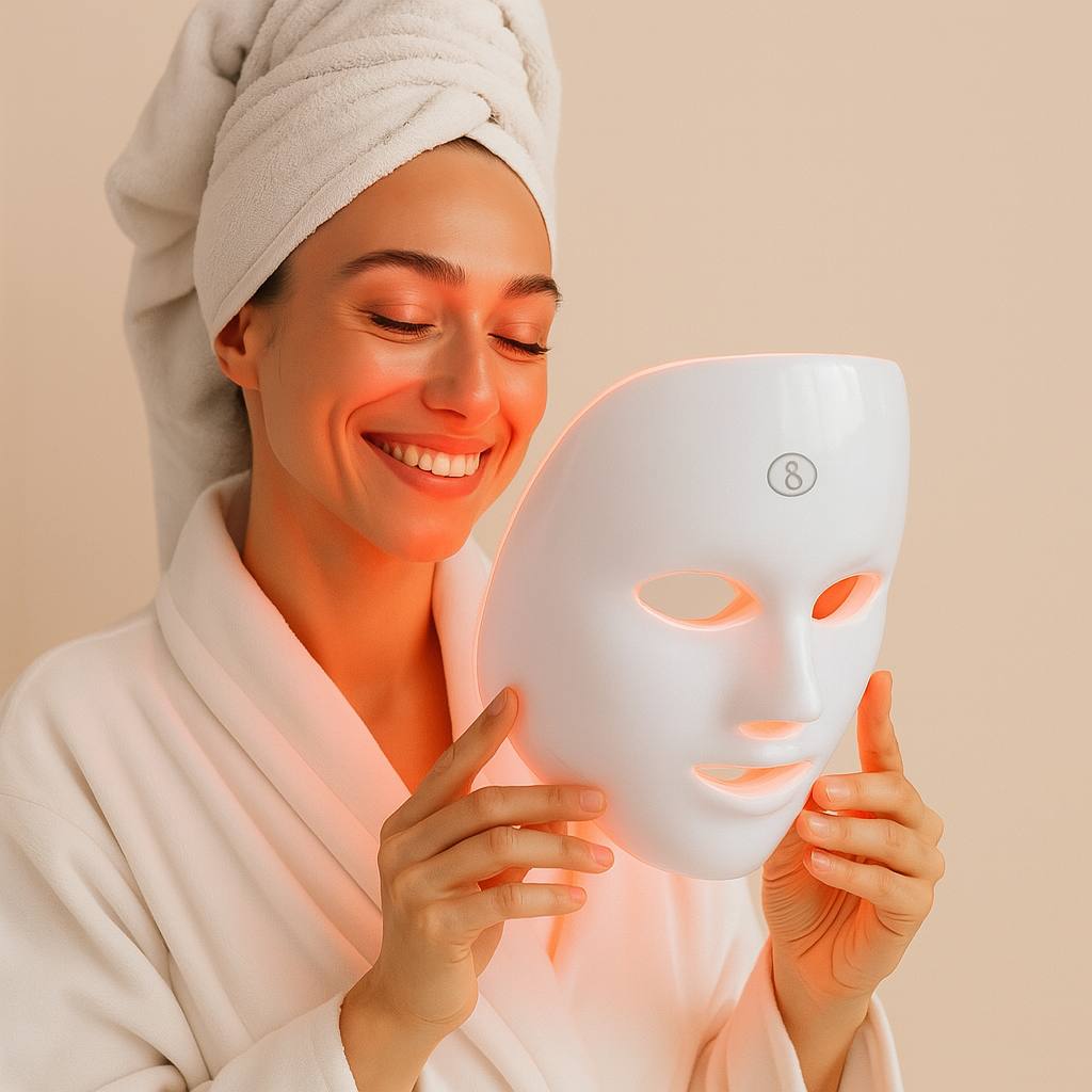 7-in-1 LED Red Light Therapy Mask – Portable & Rechargeable Skincare Solution