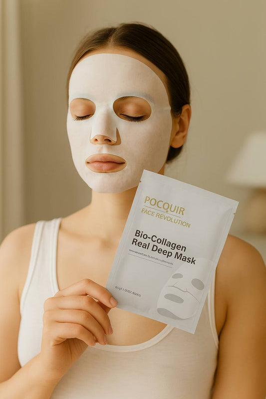 Bio-Collagen Real Deep Hydrogel Mask – Hydrating, Anti-Aging & Overnight Skincare Solution 5pcs