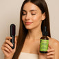 Portable Wireless Hair Straightening Brush + FREE Rosemary Mint Hair Oil (Value 29$)