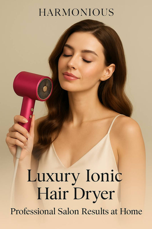 Luxury Ionic Hair Dryer – Professional Compact Blow Dryer with Ion Care Technology