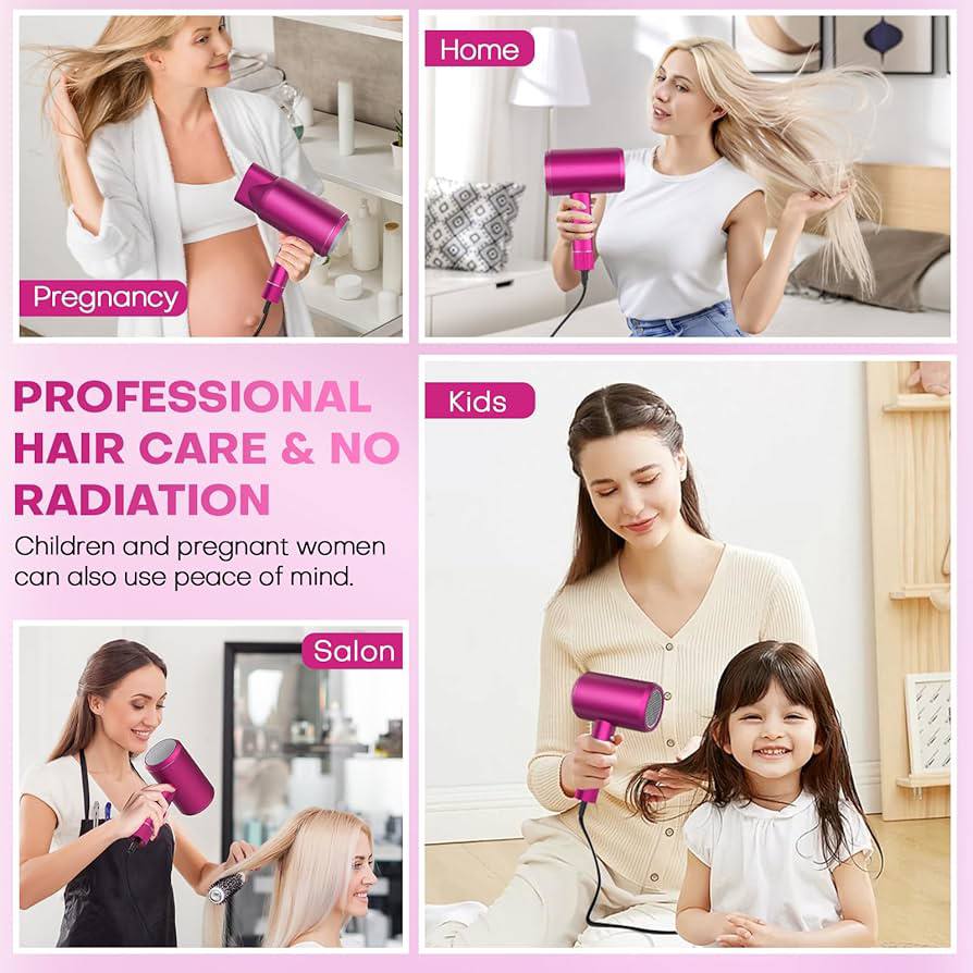 Luxury Ionic Hair Dryer – Professional Compact Blow Dryer with Ion Care Technology