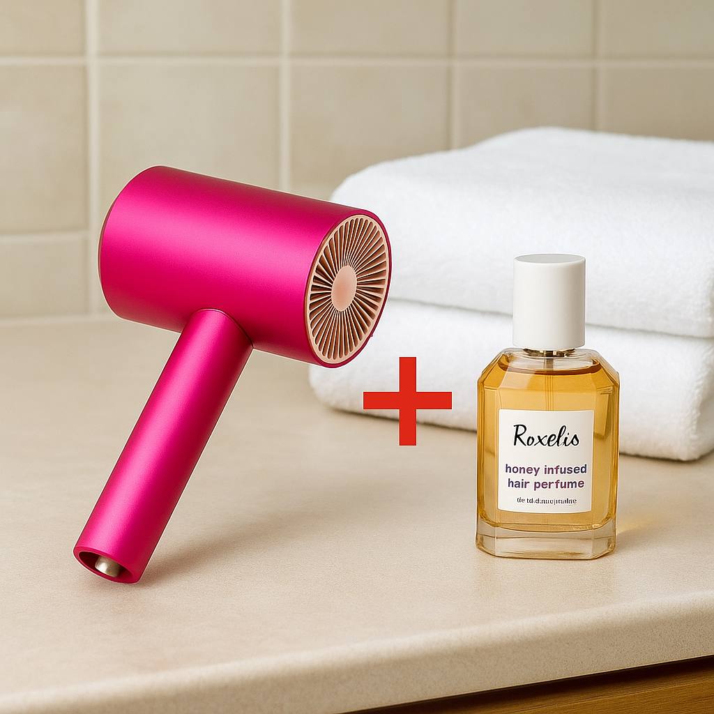 Premium Hair Set — Water Ionic Hair Dryer + FREE Honey Infused Hair Perfume ($20value)