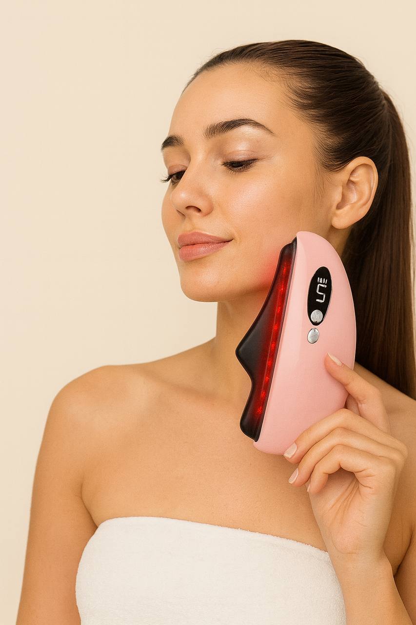 Gua Sha + 5-in-1 Facial Essence Set – The Ultimate Anti-Aging Duo