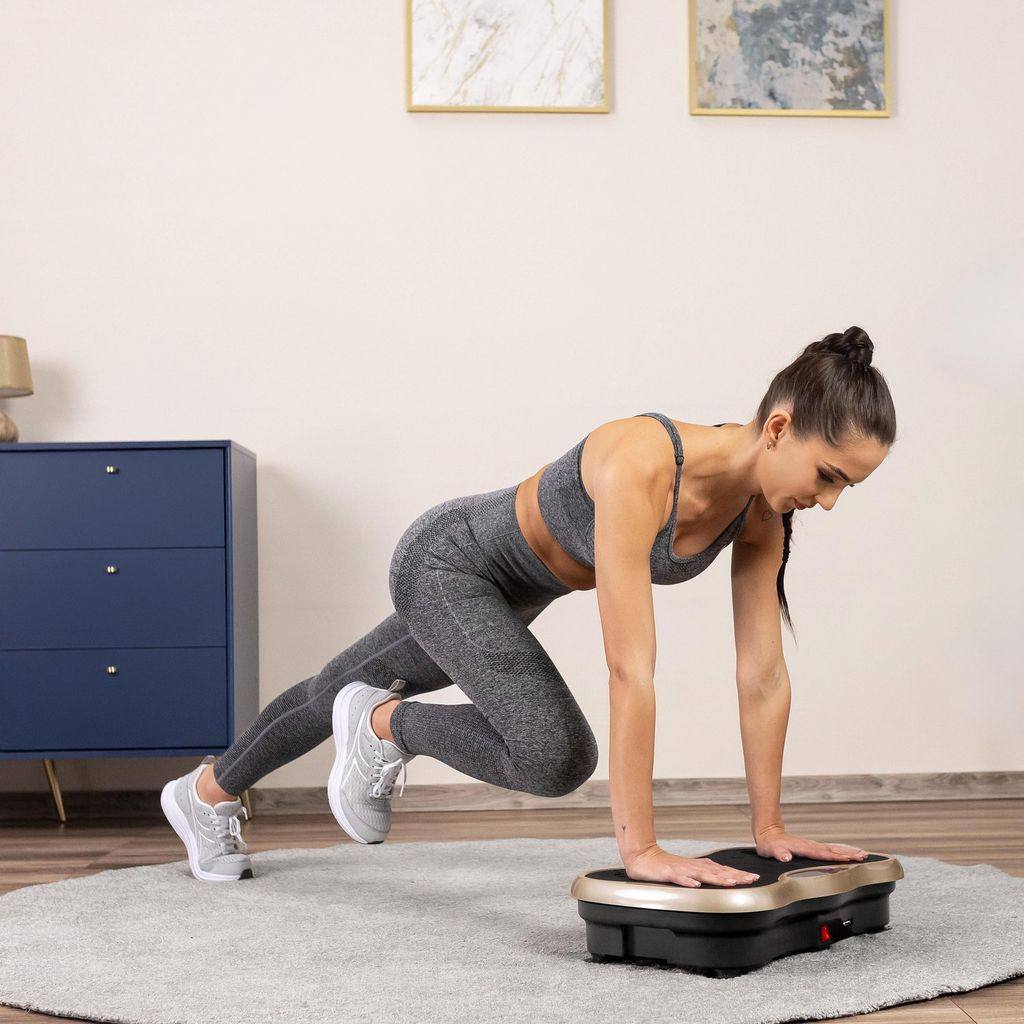 Vibration Plate Exercise Machine with Resistance Bands – Full Body Workout Platform for Weight Loss, Muscle Toning & Home Fitness